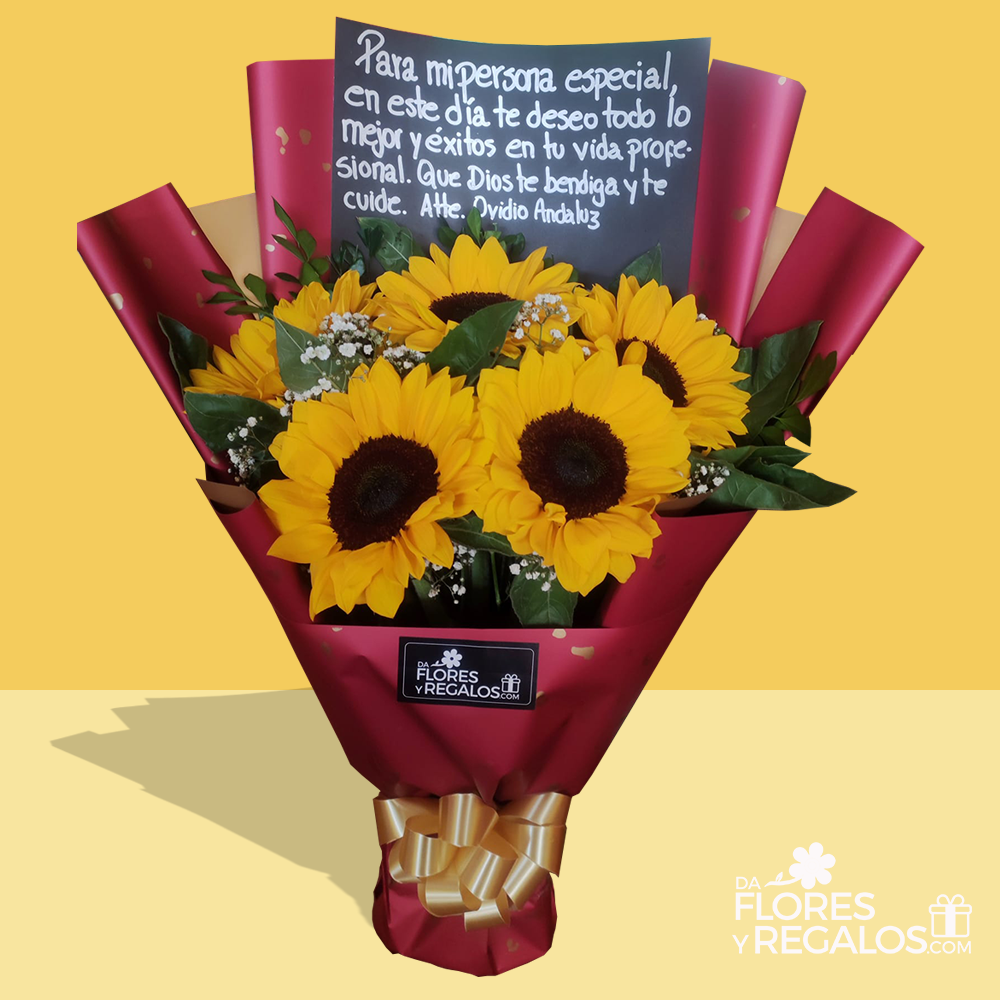 Ramo de 5 Girasoles