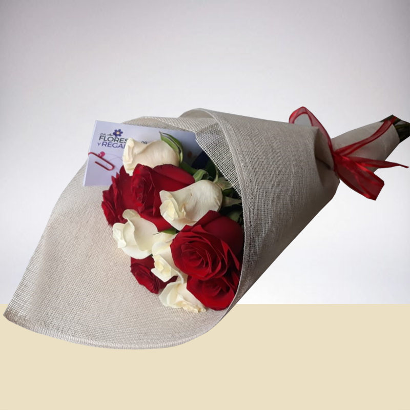 Rosas en tela tocuyo