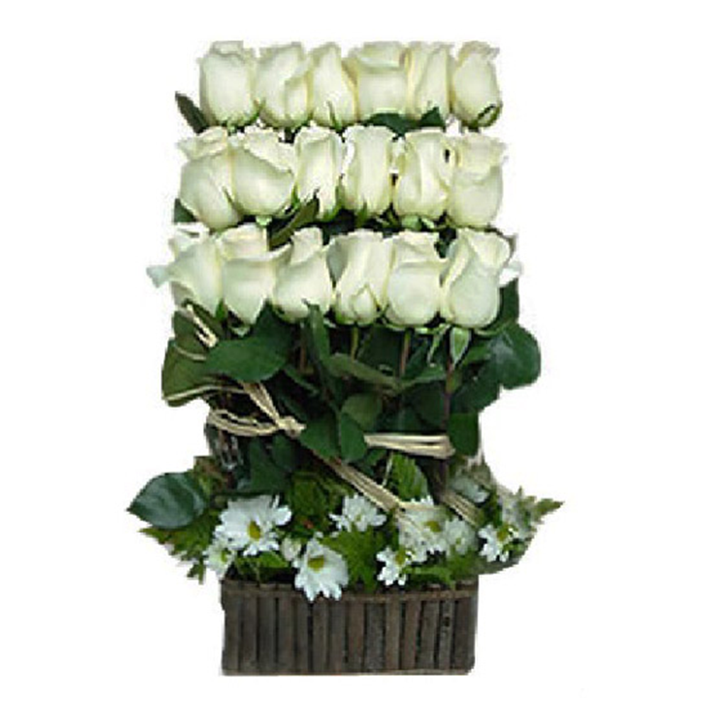 Arreglo fúnebre de rosas